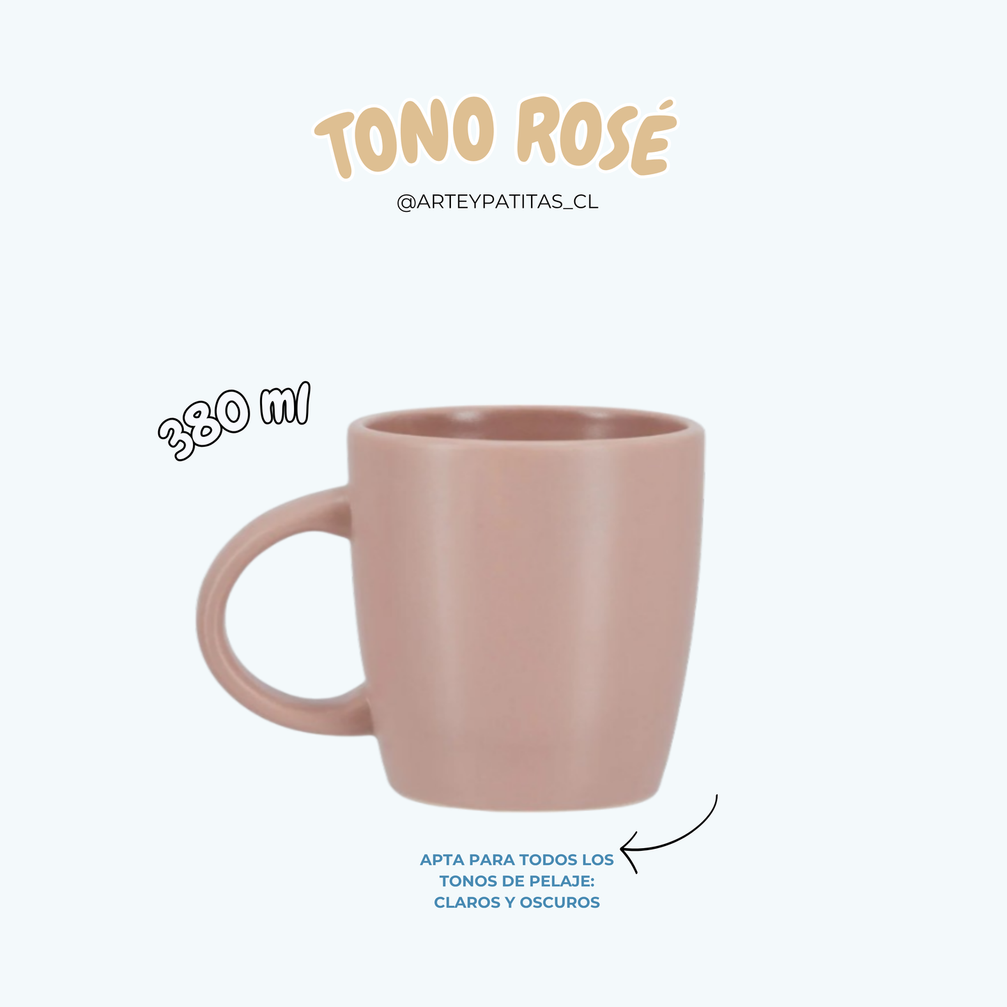 Taza única pintada a mano