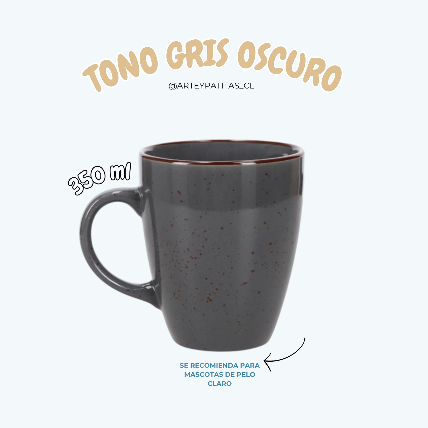 Taza única pintada a mano