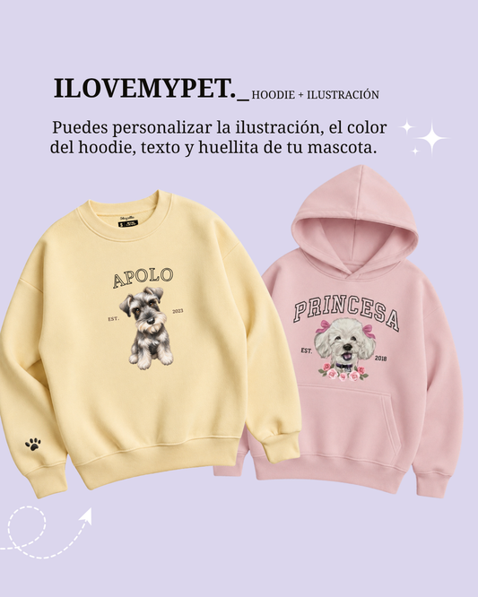 Poleron con ilustración