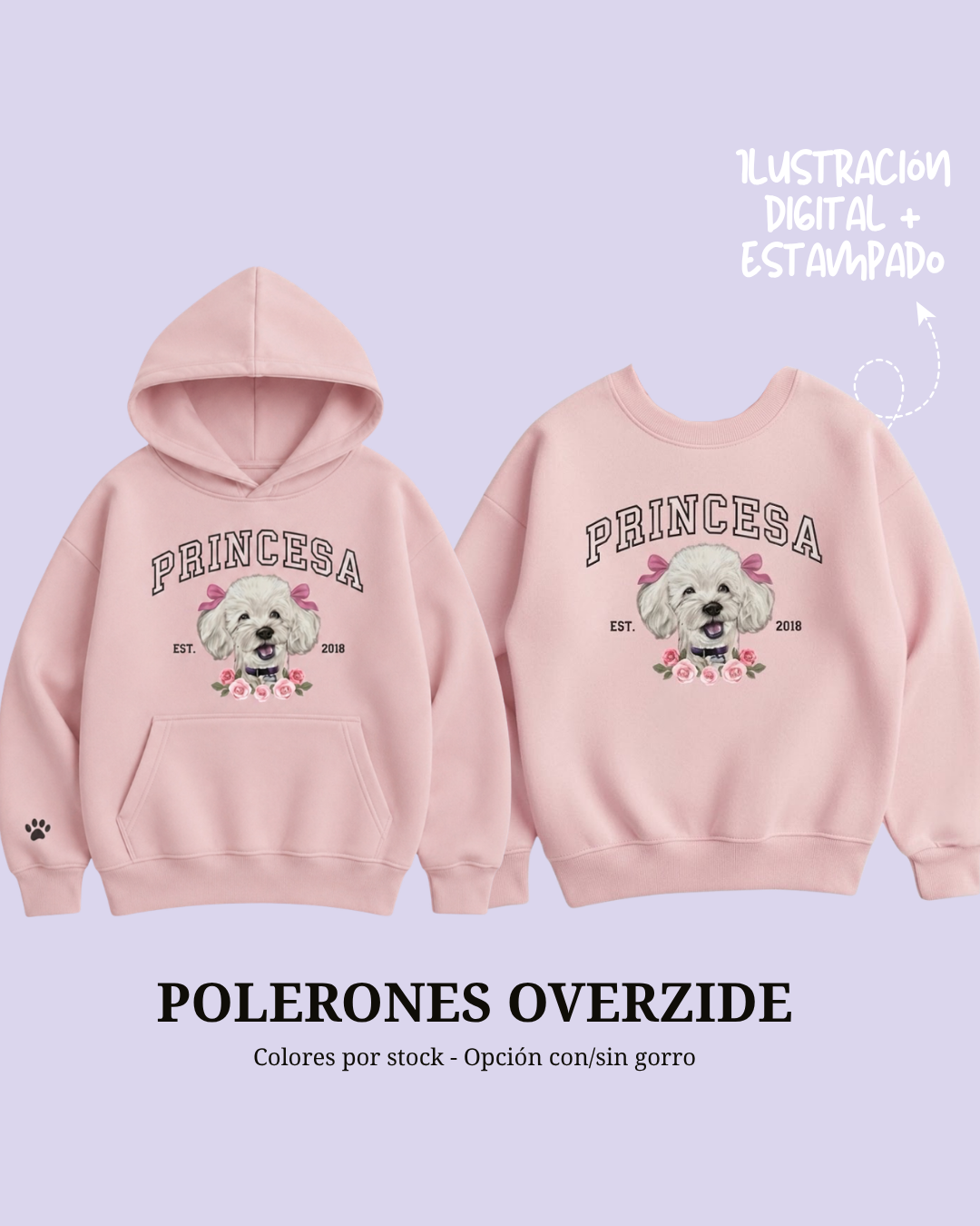 Poleron con ilustración