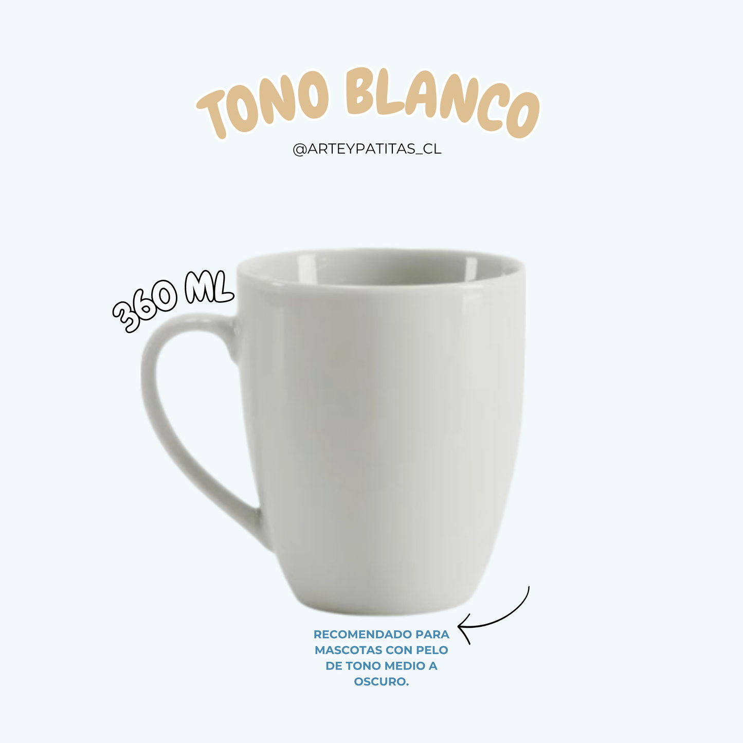 Taza única pintada a mano