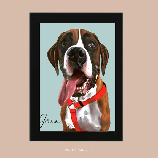 Marco con ilustración Mascota 10x15cm