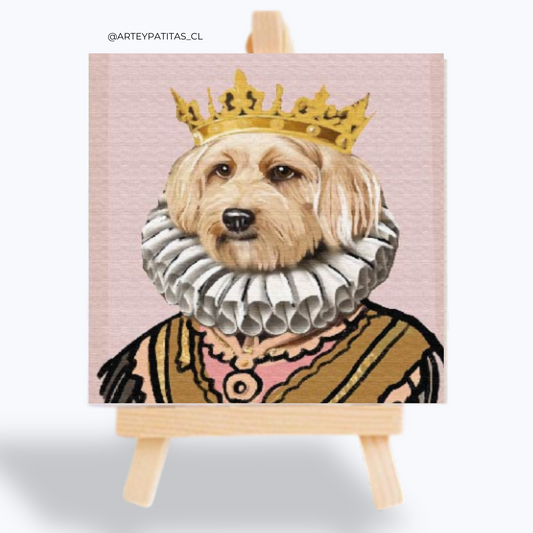 Cuadro de mascota realeza