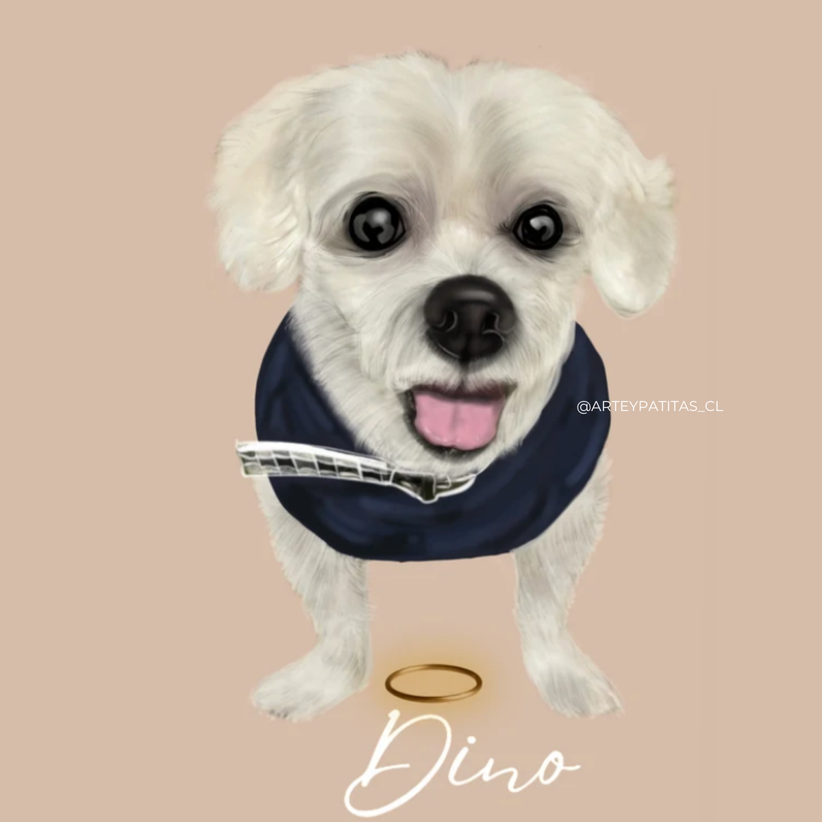 Ilustración Digital (1 mascota)