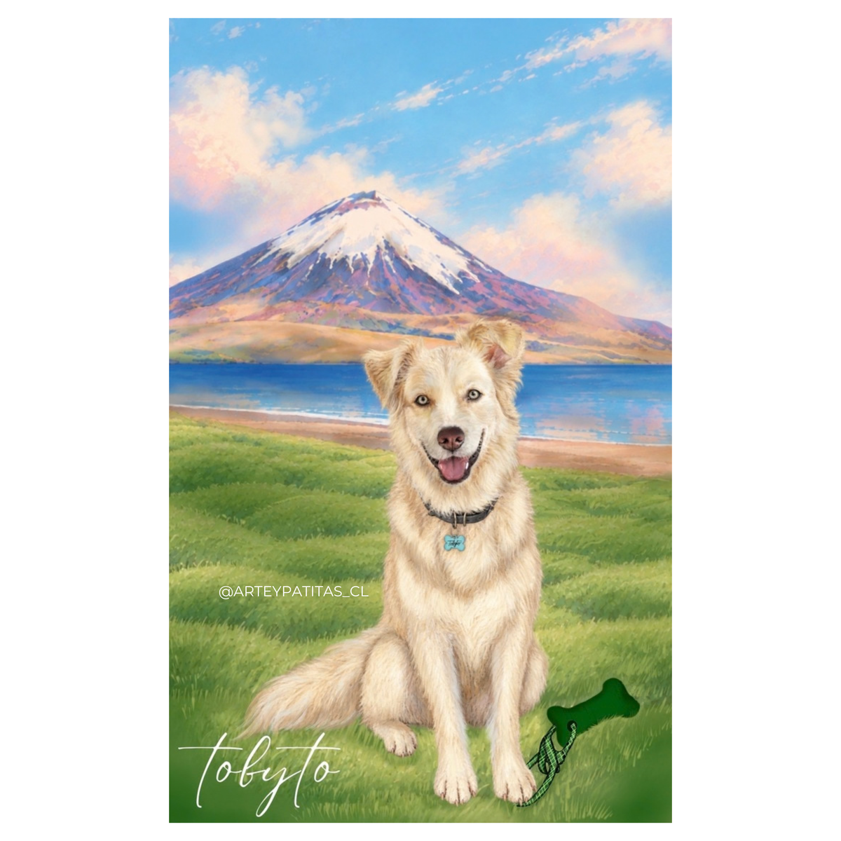 Ilustración Mascota + Paisaje