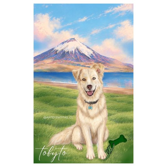 Ilustración Mascota + Paisaje