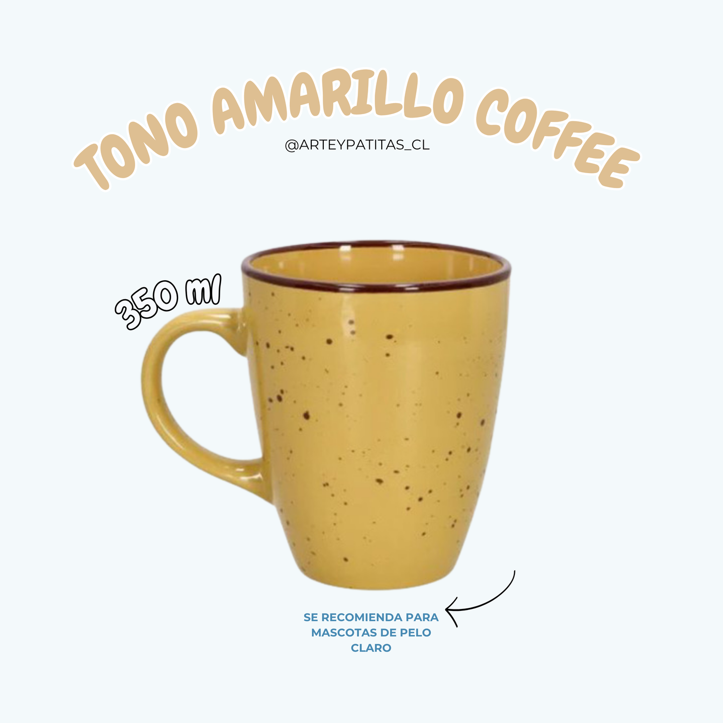Taza única pintada a mano